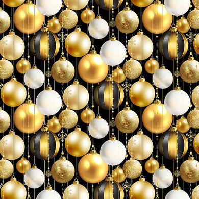 Jingle and Mingle Glitter Ornament Black 2673M-99