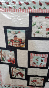 Kit  Wintery Mix Trucking through the Snow Quilt