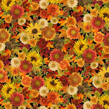Load image into Gallery viewer, Autumn Leaves CM1286-Black by Timeless Treasures Fabrics
