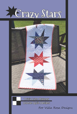 Orphan Quilts CRAZY STARS 13 1/2