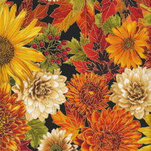 Load image into Gallery viewer,  Autumn Leaves CM1286-Black by Timeless Treasures Fabrics