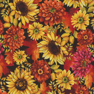 Seeds of Gratitude 7697-99 Medium Allover Flowers by Art Loft for Studio E Fabrics