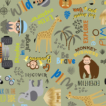 Load image into Gallery viewer, Safari Adventure Greetings Words Olive 12952-47