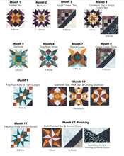 Load image into Gallery viewer, Kit - SOLARE Block of the Month BOM with Banyan Batiks