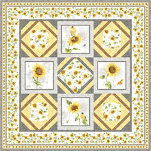 Load image into Gallery viewer, SunFlower Field Yellow Check by Sandy Lynam Clough (P&B) SFIE 4786 Y