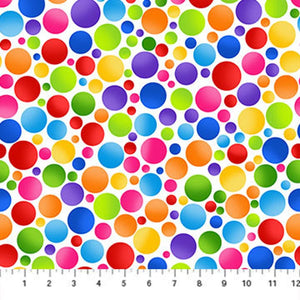 Color Play - Big Dots - White Multi 24911-10