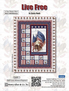 Pattern  Henry Glass - Live Free Quilt