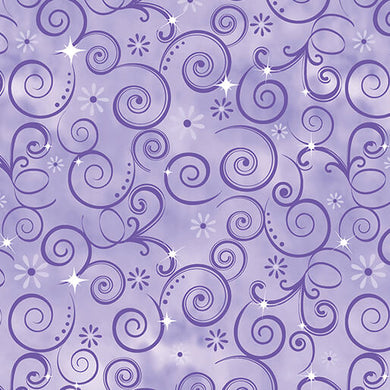 Dazzling Swirls Purple  By KANVAS STUDIO  14529-66