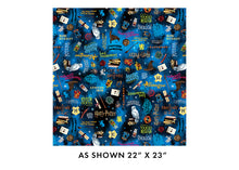 Load image into Gallery viewer, Harry Potter Blue Words 108" Wide   15227W-55