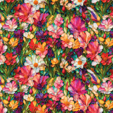 Gigi in the Garden-Stained Glass Flower Garden-Multi- 16240103-01
