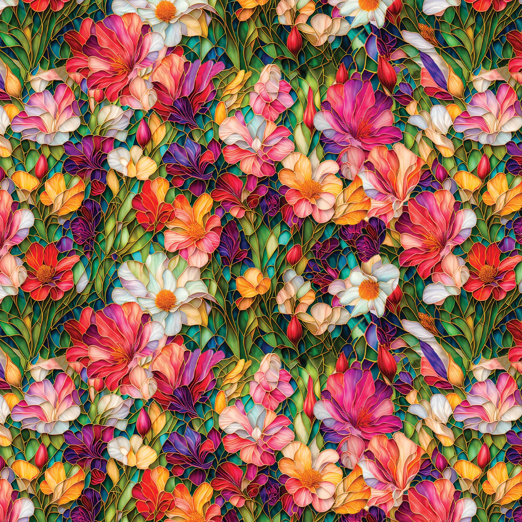 Gigi in the Garden-Stained Glass Flower Garden-Multi- 16240103-01