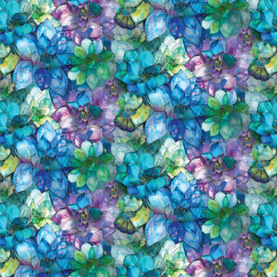 Gigi in the Garden Stained Glass Succulents-Multi- 16240106-01
