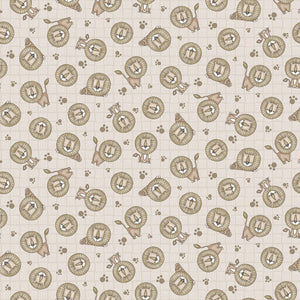 Big Kitties 1631-44 Beige by Shelly Comiskey for Henry Glass Fabrics