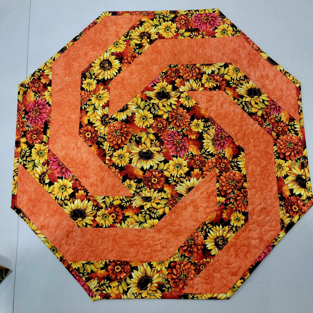 Kit - Autumn Floral Spiral Table Topper