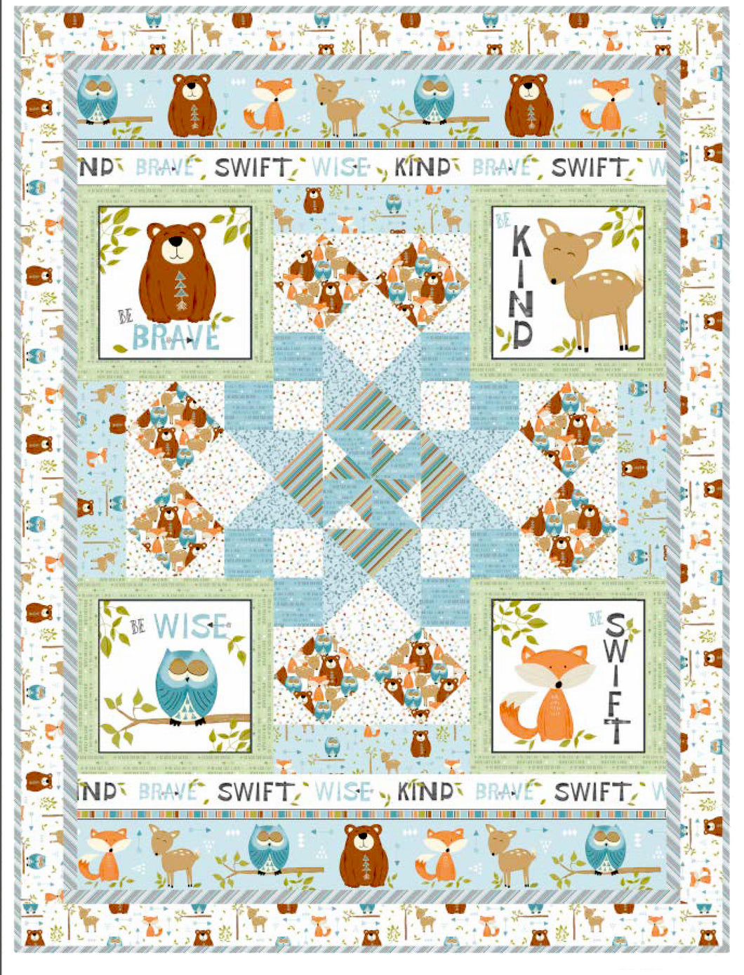 Kit  Winsome Critters Quilt Kit