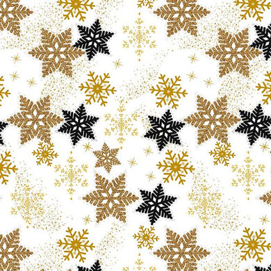 Jingle and Mingle White Snowflakes 2681M-01