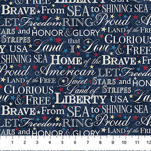 Stars & Stripes 13 - Stonehenge 27885-49 Navy Multi by Linda Ludovico