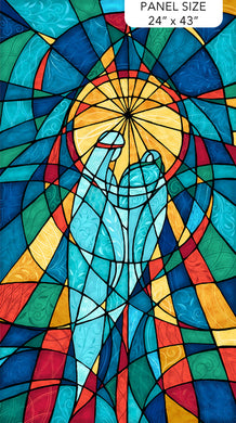Nativity Stain Glass Window Panel      2402290