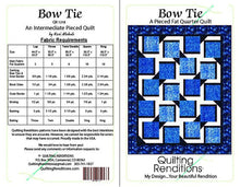 Load image into Gallery viewer, Pattern Delightful Dreams - Bow Tie Pattern by Quilting Renditions