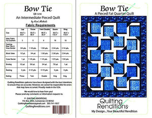 Pattern Delightful Dreams - Bow Tie Pattern by Quilting Renditions