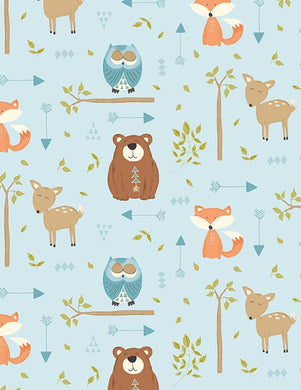 Winsome Critters Critters all over Blue 36254-427