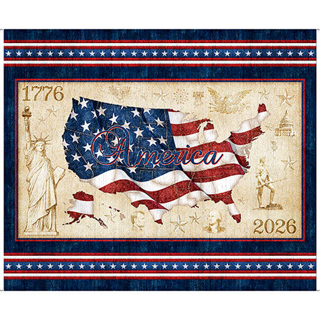 QT - 1776 AMERICAN FLAG PANEL 31658 -X