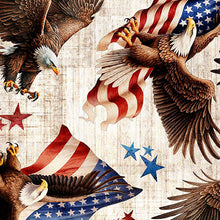Load image into Gallery viewer, QT - 1776   AMERICAN EAGLE &amp; FLAG TOSS  Birch  31661 -E