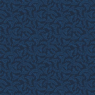 Essentials Springs Navy Cotton Fabric 1817-39095-444