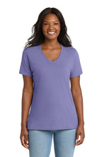 Load image into Gallery viewer, Women&#39;s Core Cotton V-Neck Tee - Quilting Addict