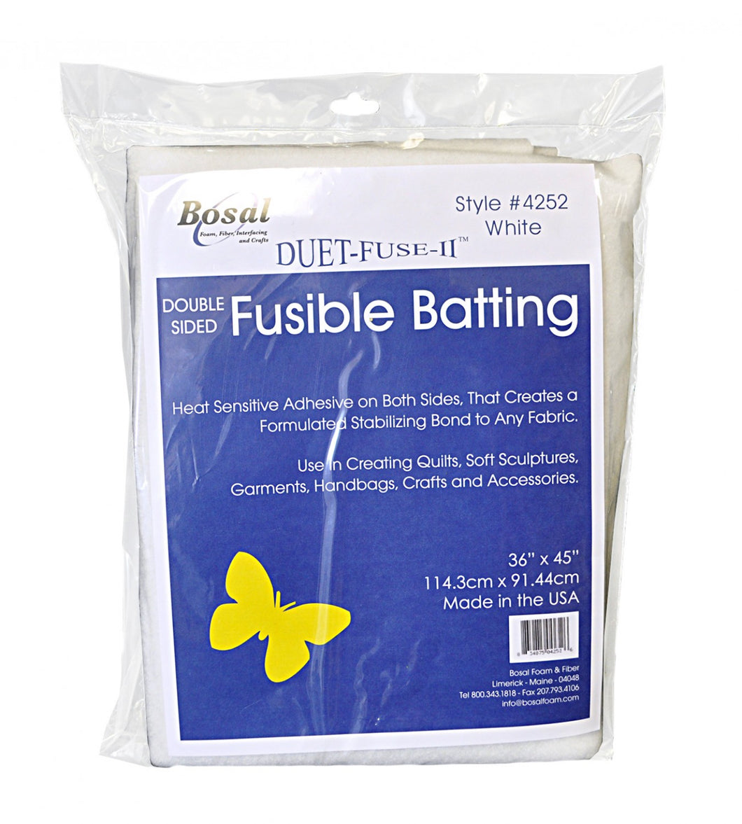 Duet Fuse II Double Sided Fusible Batting 36in x 45in # 4252B