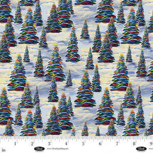 Frostykins Snow Winter Trees Fabric 4273-11