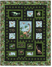 Load image into Gallery viewer, Quiltasaurus Rex Quilt Kit with Paleo Tales from Northcott