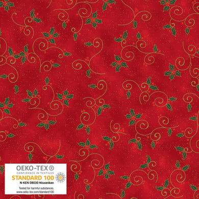 We Love Christmas 4591-405 RedGold by Blank