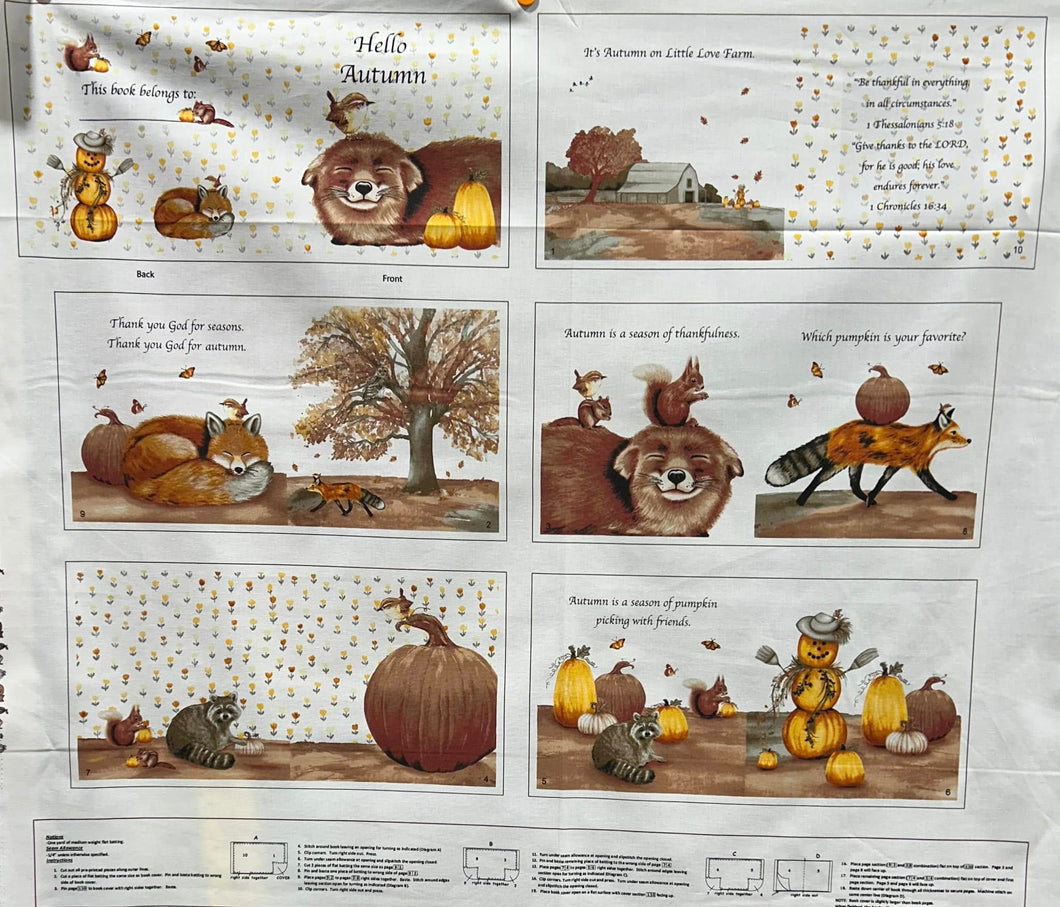 Story Book Panel -Hello Autumn 1415p-33