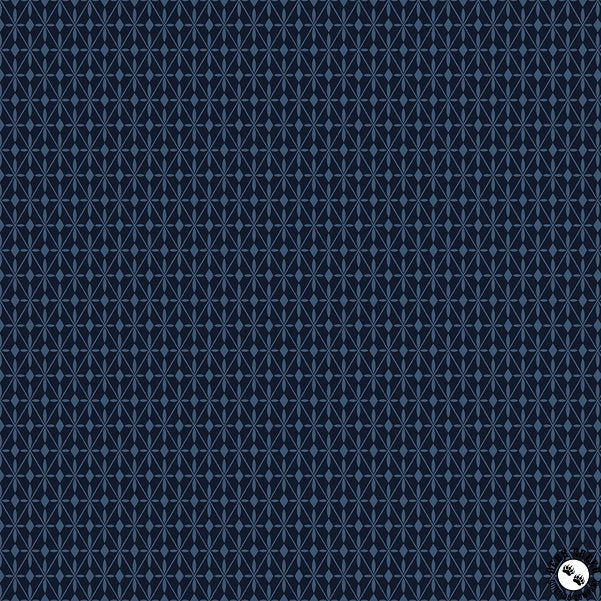 Curated Blooms C15344-Mosaic Diamonds Midnight by Riley Blake Designs