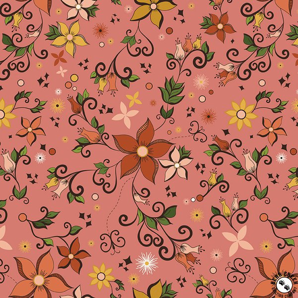Curated Blooms C15340-Main Grapefruit by Riley Blake Designs