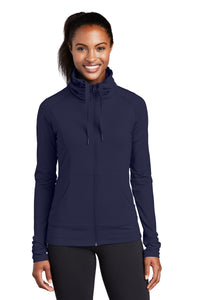 Sport-Tek® Ladies Sport-Wick® Stretch Full-Zip Jacket   LST852