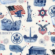 Load image into Gallery viewer, Windham Fabrics American Tribute Whistler Studios Majestic America White 55287-2