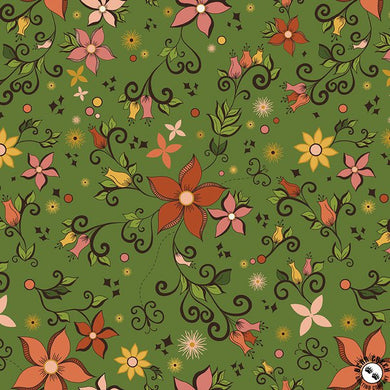 Curated Blooms C15340-Main Green by Riley Blake Designs 