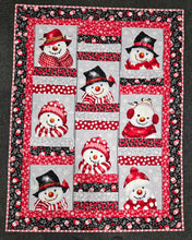 Load image into Gallery viewer, Kit - Winter Wonderland Snow Crew Flannel Lap Quilt