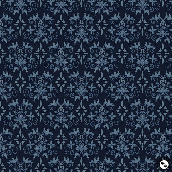 Curated Blooms C15342-Damask Midnight by Riley Blake Designs 