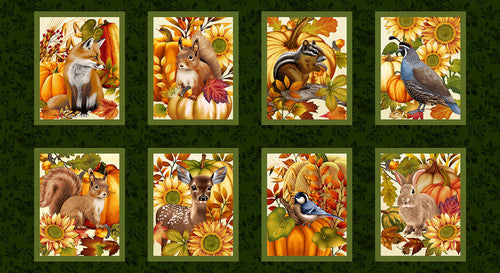 Autumn Fields 8375-66 Panel Hunter by Art Loft for Studio E Fabrics