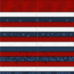 Strips - All American 842-34-842 by Wilmington Prints Precut Fabric Strips