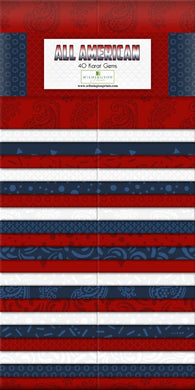 Strips - All American 842-34-842 by Wilmington Prints Precut Fabric Strips