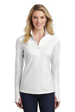 Load image into Gallery viewer, Sport-Tek ® Ladies Sport-Wick ® Stretch Reflective Heather 1/2-Zip Pullover  LST855