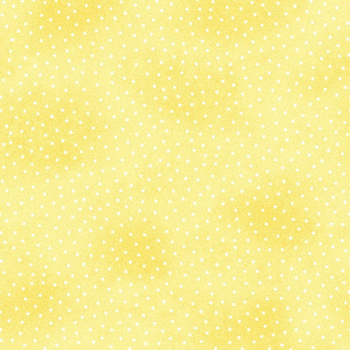 Comfy Flannel Yellow w/ Dots Fabric 9527-44