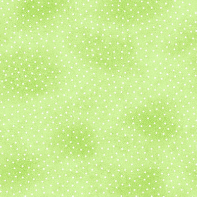 Comfy Flannel Green w/ Dots Fabric 9527-66