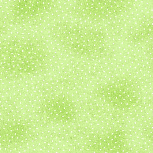 Comfy Flannel Green w/ Dots Fabric 9527-66