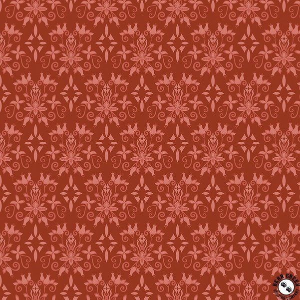 Curated Blooms C15342-Damask Auburn by Riley Blake Designs 