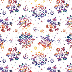 Frostykins White Snowflakes Fabric BQI4270-01